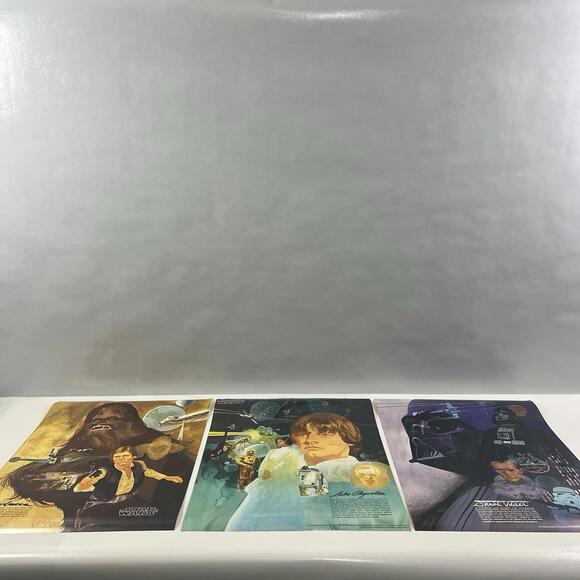 VINTAGE STAR WARS Posters 1977 Complete Original Set (3) Burger Chef Coca-Cola